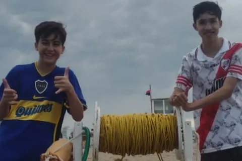 Demian y Lautaro, los protagonistas del video viral del verano