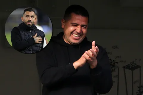 Riquelme y Tévez