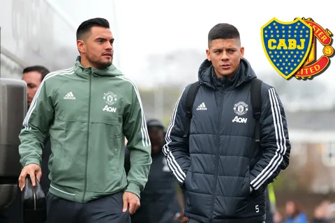 Marcos Rojo y Sergio Romero en manchester United