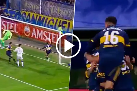 Mitad Paredes, mitad Merentiel: el gol de Boca a Cruzeiro para el 1-0
