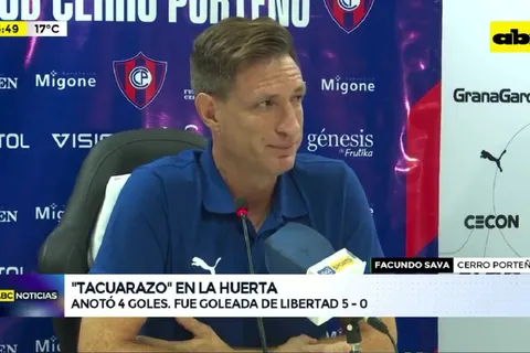 VIDEO | "Andate a Boca, colorado...": el insulto a Facundo Sava tras la goleada que sufrió Cerro Porteño