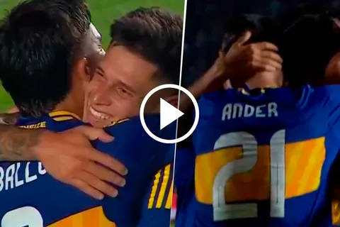 VIDEO | Dos goles de Boca en un minuto: así marcaron Zeballos y Merentiel ante Argentino de Monte Maíz