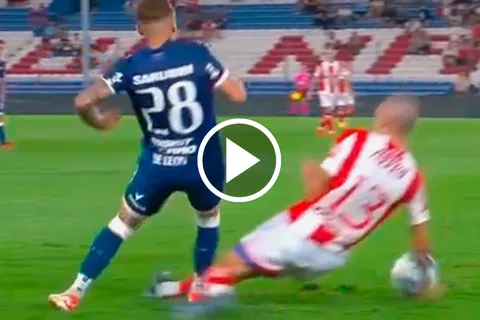 VIDEO | La durísima patada de un ex Boca en el debut con su nuevo equipo