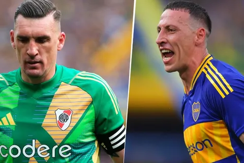Cristian Lema y su extraña reacción cuando Franco Armani lo fue a saludar antes del Boca-River