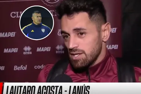 Insólito: Acosta le apuntó a Almirón para quejarse del VAR