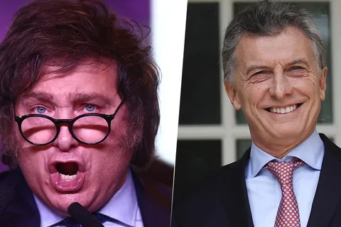 Javier Milei y Mauricio Macri