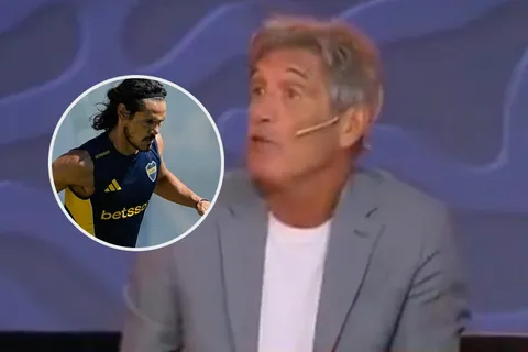 La propuesta de Juan Simón para resolver el problema de Cavani en Boca: "Lo está complicando a Riquelme"