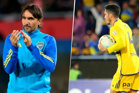 Nicolás Figal reveló qué le dijo Diego Martínez al plantel de Boca en el entretiempo