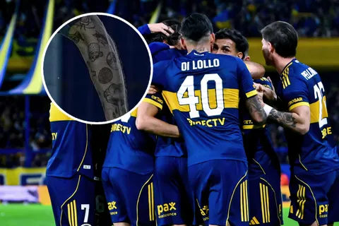 ¿Recuerdos de la infancia? El jugador de Boca que lleva tatuados dibujos animados en su brazo