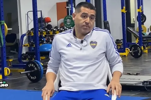 Juan Román Riquelme en la entrevista en el canal Flavio Azzaro