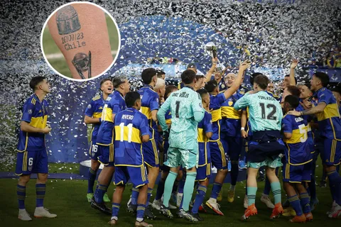 Campeón de América y del mundo en Boca: el tatuaje gigante de Ignacio Rodríguez, del Sub 20