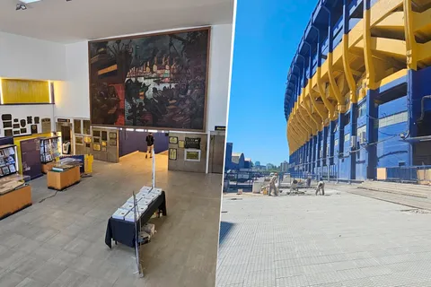 Dos nuevas obras en la entrada de La Bombonera