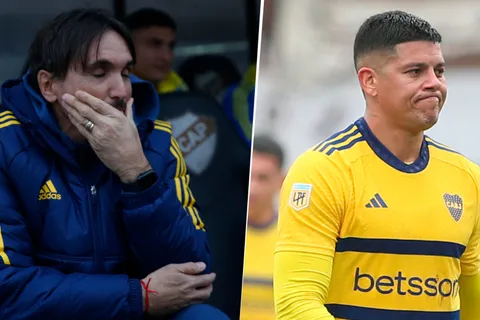 Cómo fue el encuentro entre Diego Martínez y Marcos Rojo tras la roja al capitán 