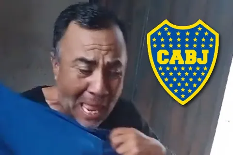 Fabián, hincha de Boca que se emocionó al recibir su entrada para el partido del xeneize contra Almagro por Copa Argentina.