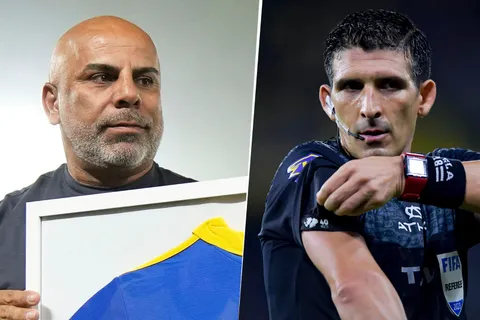 El palazo de Mauricio Serna a Andrés Merlos, el árbitro hincha de River que dirigirá a Boca vs. Talleres