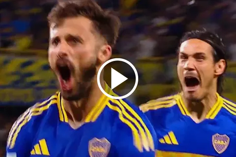 Saracchi marcó el 3 a 1 de Boca contra Godoy Cruz