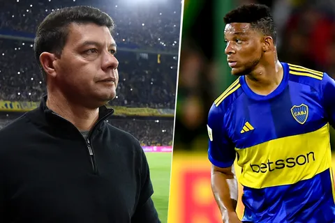 Sebastían Battaglia y Frank Fabra Boca