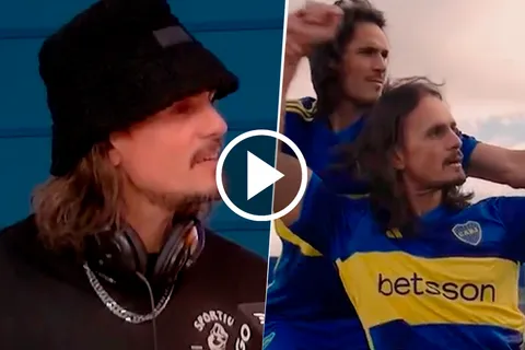 El gesto de Edinson Cavani con su el hijo de Christian Sancho que sorprendió: "Él no sabía"