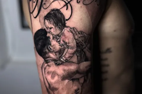 El tatuaje gigante que se hizo un jugador de Boca para su hija