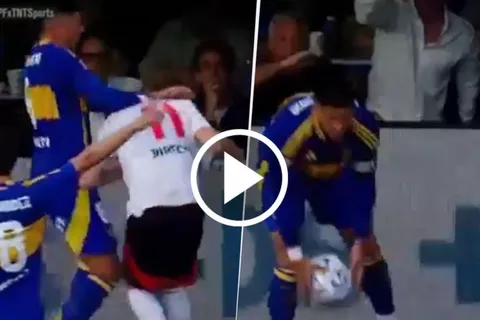 VIDEO | El gesto que le hizo Jorge Brito a Marcos Rojo tras la agresión a Colidio