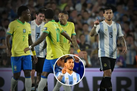 El picante gesto de Leandro Paredes a Rodrygo: "Yo 2, vos 0"