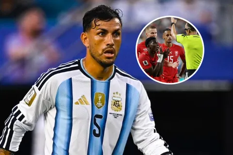 Qué dijo Leandro Paredes de la roja a Embolo: "Las reglas son las reglas"