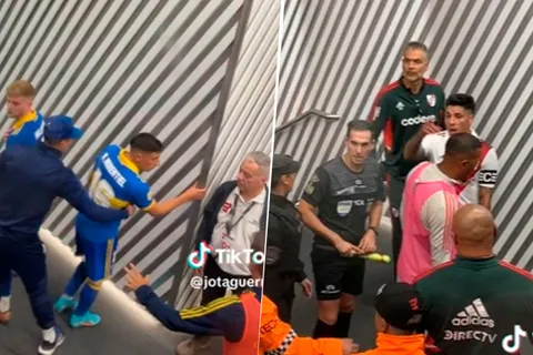 Merentiel sacado y el grito de Enzo Pérez: apareció un video de los jugadores en el túnel al vestuario