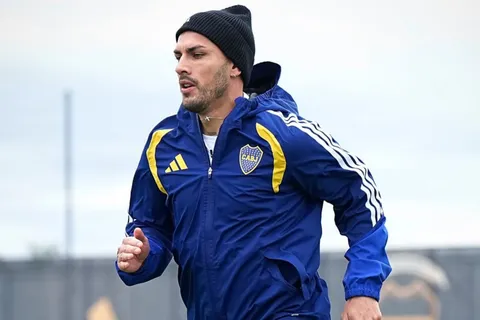 El video de Paredes en el entrenamiento de Boca. 