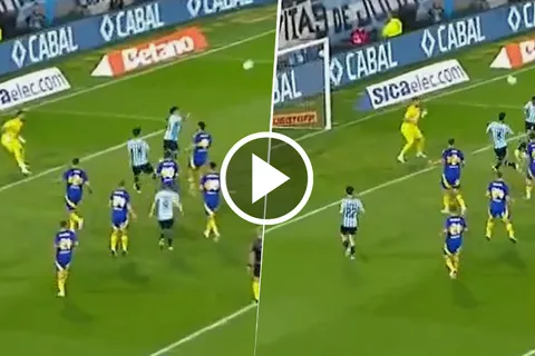 El gol de Racing contra Boca en el segundo tiempo