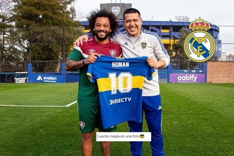 "Cuánta magia": otro crack del Real Madrid comentó la foto de Riquelme y Marcelo