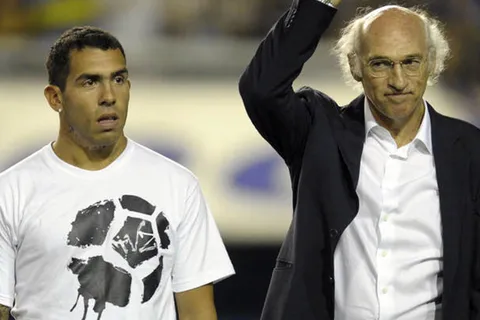 Carlos Tevez y Carlo Bianchi, ídolos de Boca