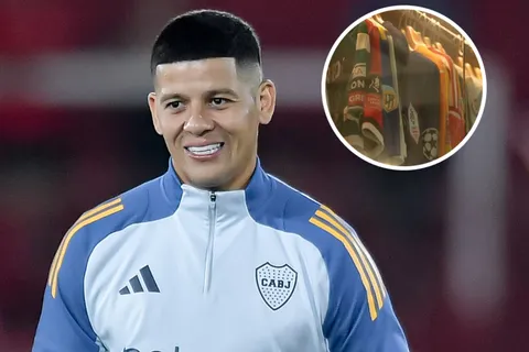 Marcos Rojo mostró su museo personal: por qué guarda una botella de champagne entre sus recuerdos