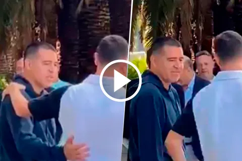 VIDEO | El encuentro entre Riquelme y Nacho Fernández a horas del Boca-River