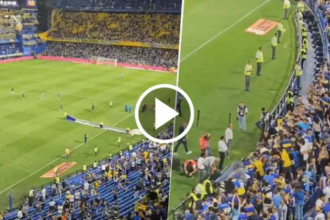 VIDEO | No se vio en TV: Cavani se fue ovacionado por los hinchas de Boca luego del empate ante Riestra