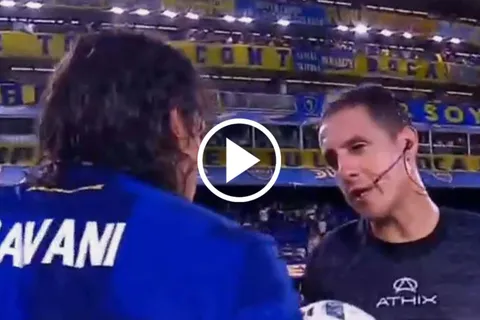 VIDEO | El inesperado pedido de Pablo Echavarría a Edinson Cavani