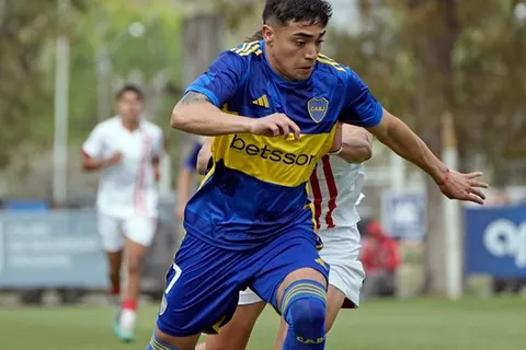 Luca Langoni en la Reserva de Boca vs. Estudiantes