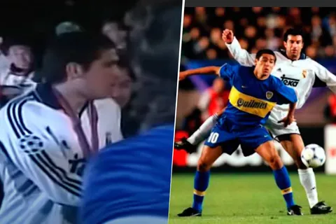 ¿Qué hizo Juan Román Riquelme con la camiseta que le dio Luis Figo en la Intercontinental?