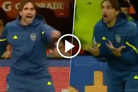 Diego Martínez y su partido en Boca vs. Barracas Central