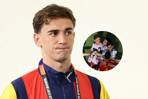 Gavi habló de su pelea con Leandro Paredes: "No es una buena imagen para los niños"