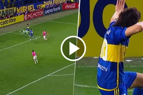 VIDEO | El golazo de Edinson Cavani para el 1-0 de Boca ante Independiente del Valle