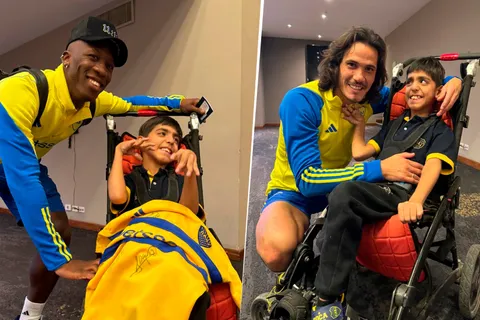 Los jugadores de Boca tuvieron un gran gesto con un pequeño hincha en Córdoba