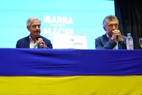La foto que busca la oposición de Boca: Ibarra, Macri, Palermo y Javier Milei