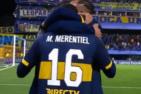Enorme pase de Paredes: el golazo de Merentiel para el 1-0 de Boca sobre O'Higgins