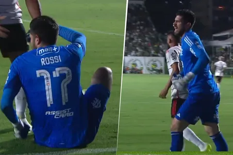 Rossi en su debut en Flamengo