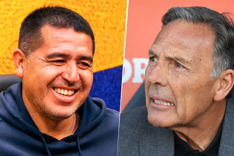 Miguel Ángel Russo (Getty Images) y Juan Román Riquelme (vía: Manuel Calabró)