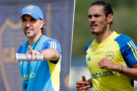 Se supo: por qué Edinson Cavani no está en las formaciones de Diego Martínez en Boca