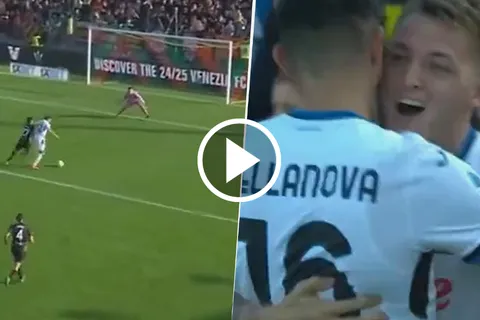 El gol de Mateo Retegui en Atalanta vs Venezia