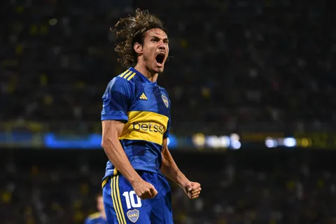 Edinson Cavani en Boca vs. Central Norte