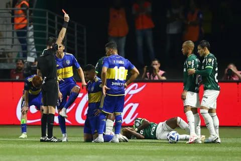 Expulsión de Marcos Rojo contra Palmeiras