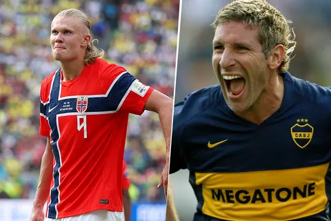 La curiosa comparación entre Erling Haaland y Martín Palermo: "Hacen los mismos goles"